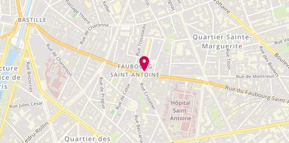 Plan de WEISS Julie, 155 Rue du Faubourg Saint Antoine, 75011 Paris