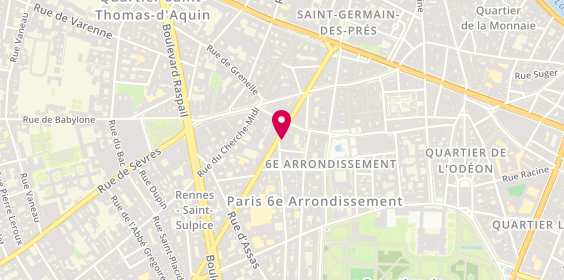 Plan de HUTIN DE SWARDT Isabelle, 71 Rue de Rennes, 75006 Paris