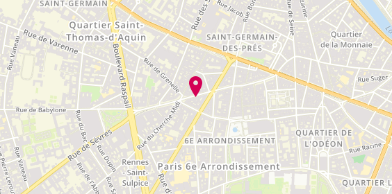 Plan de CHOURAKI Dominique, 47 Rue du Four, 75006 Paris