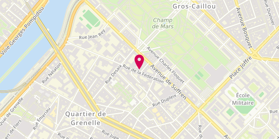 Plan de JOUANNY Guillaume, 55 Rue de la Federation, 75015 Paris