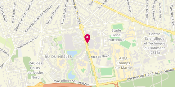 Plan de CASTELA E'Mira Gonçalo, Avenue des Pyramides, 77420 Champs-sur-Marne