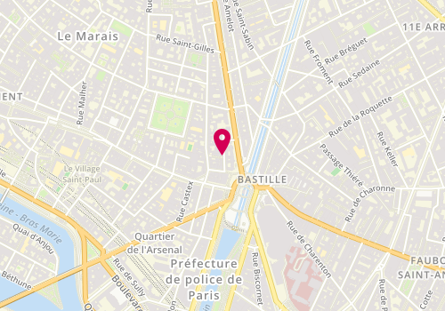 Plan de CARVALHO Christelle, 11 Rue Jean Beausire, 75004 Paris