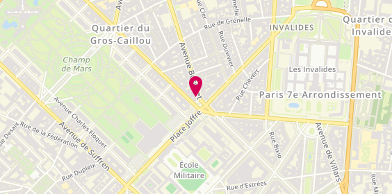 Plan de ROUQUETTE PELISSIER COMBESCURE Hélène, 68 Avenue Bosquet, 75007 Paris