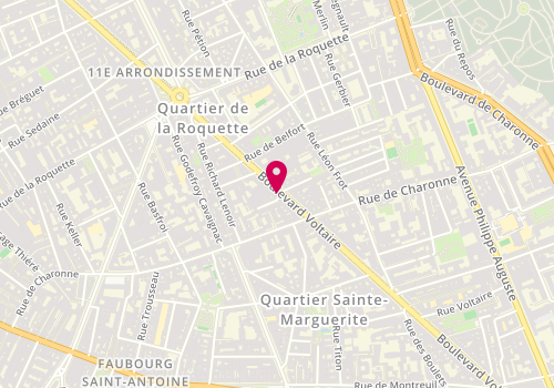 Plan de GENET Laura, 172 Boulevard Voltaire, 75011 Paris