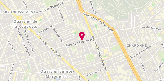 Plan de BILLAUD Virginie, 159 Rue de Charonne, 75011 Paris