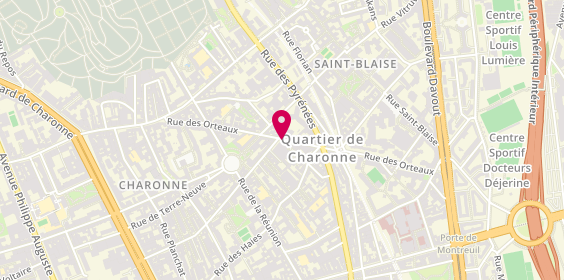 Plan de BREJON Victor, 46 Rue des Orteaux, 75020 Paris