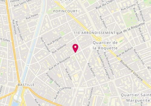 Plan de MARTI KLEISBAUER Pierre Bernard, 71 Rue de la Roquette, 75011 Paris