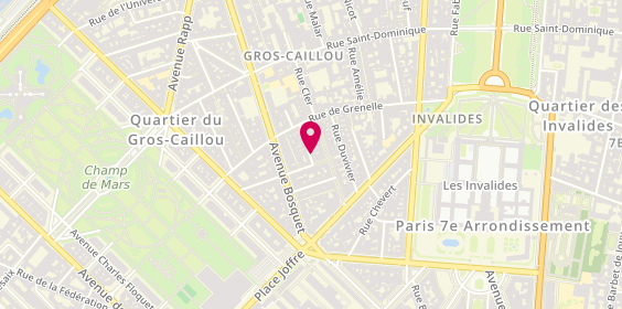 Plan de LÉVY BENCHETON Patricia, 13 Rue Valadon, 75007 Paris