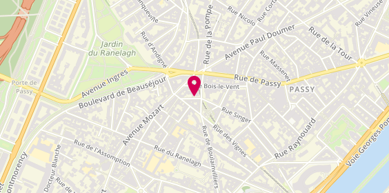 Plan de BARDON PASCHAL Valérie, 58 Rue Singer, 75016 Paris