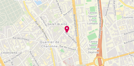 Plan de BOUHNIK BATTINO Corinne, 57 Rue Saint Blaise, 75020 Paris