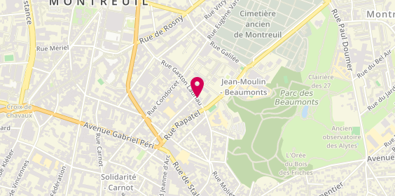 Plan de BERUBEN Benjamin, 55 Rue Gaston Lauriau, 93100 Montreuil