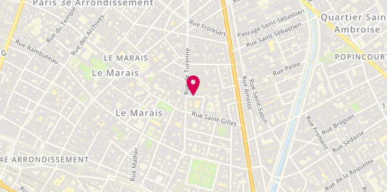 Plan de BATAILLE Caroline, 13 Rue Villehardouin, 75003 Paris