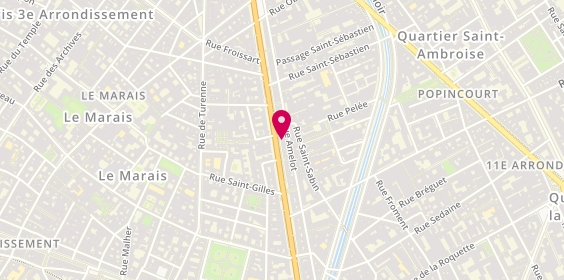 Plan de ELHARRAR Gilles, 82 Boulevard Beaumarchais, 75011 Paris