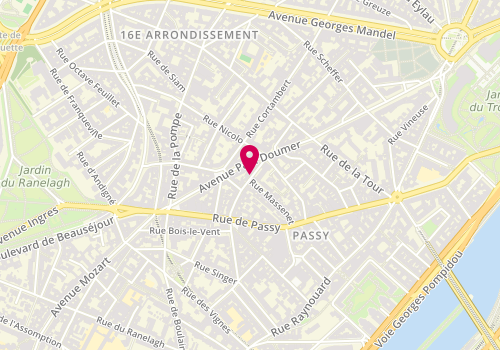 Plan de FITOUSSI Emilie, 34 Rue Vital, 75116 Paris