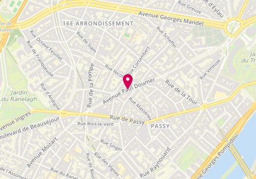 Plan de MONGE David, 73 Avenue Paul Doumer, 75116 Paris