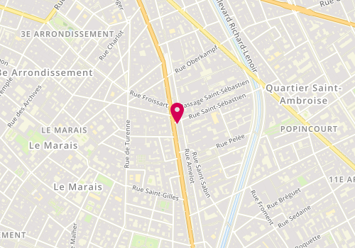Plan de WAJSFISCZ Camila, 102 Boulevard Beaumarchais, 75011 Paris