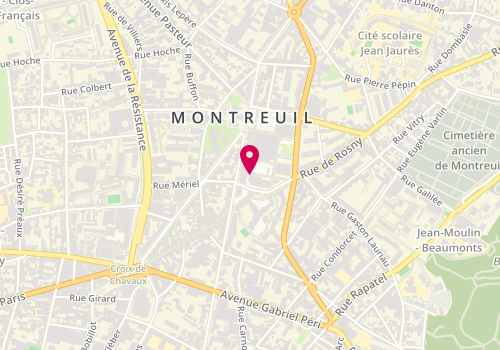 Plan de MUCCIO Thomas, 1 Place Aime Cesaire, 93100 Montreuil