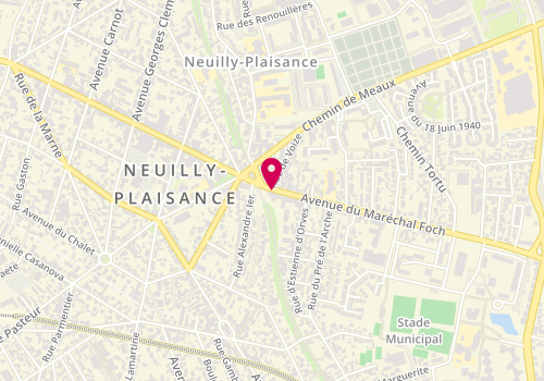 Plan de THIERRY Marc, 76 Avenue du Maréchal Foch, 93360 Neuilly-Plaisance
