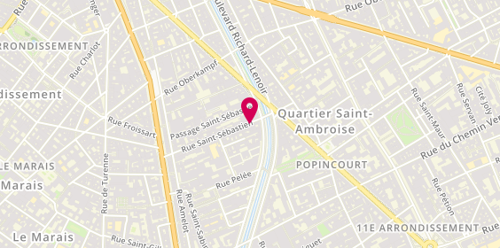 Plan de BATAILLE Tristan, 48 Rue Saint Sebastien, 75011 Paris