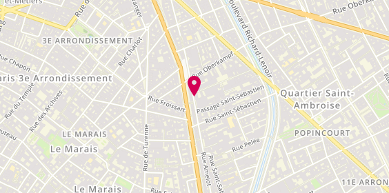 Plan de BARANES Johanna, 96 Rue Amelot, 75011 Paris