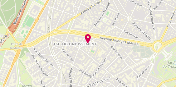 Plan de AMRAM Nathalie, 45 Rue Decamps, 75116 Paris