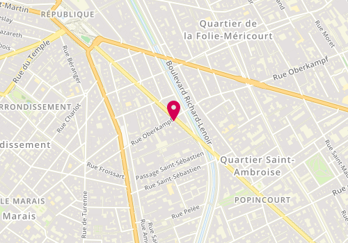 Plan de JOSSERAND François, 40 Boulevard Voltaire, 75011 Paris