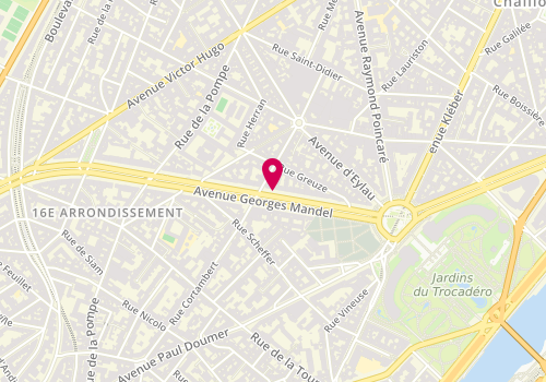 Plan de AUGARTEN Eliane, 32 Avenue Georges Mandel, 75016 Paris