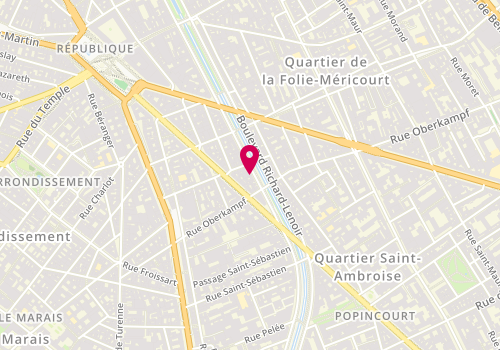 Plan de MUNTEANU Toma, 107 Boulevard Richard Lenoir, 75011 Paris