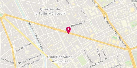 Plan de ARNAL Lauriane, 62 Avenue de la Republique, 75011 Paris