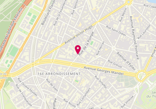 Plan de DARDINIER Marie, 97 Rue de la Pompe, 75016 Paris