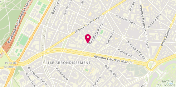 Plan de HASNAOUI Yassine, 97 Rue de la Pompe, 75016 Paris
