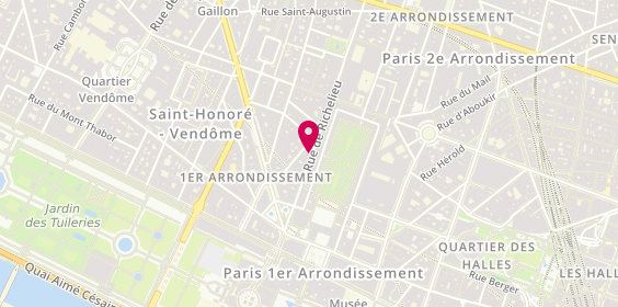 Plan de JUZANX Isabelle, 31 Rue de Richelieu, 75001 Paris