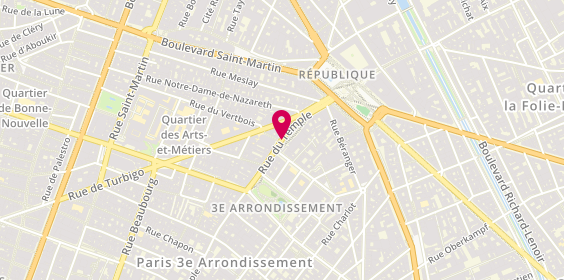 Plan de JOLIVET Carole, 162 Rue du Temple, 75003 Paris