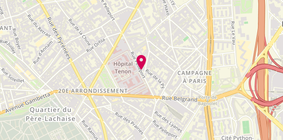 Plan de BONNET Candice, 60 Rue Pelleport, 75020 Paris