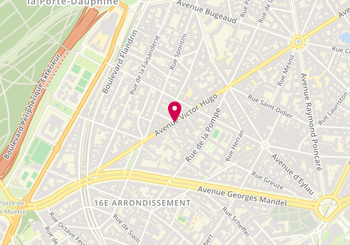 Plan de TOUBOUL Corinne, 165 Avenue Victor Hugo, 75116 Paris