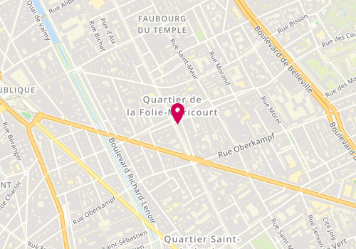 Plan de CHICHE Adrien, 104 Avenue Parmentier, 75011 Paris