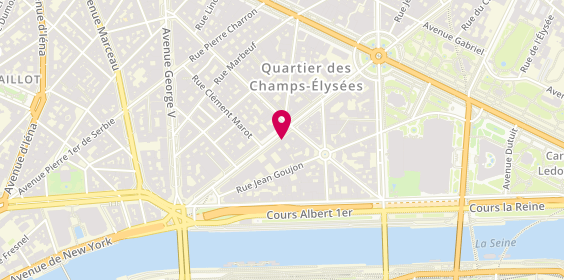 Plan de CHICHE Audrey, 28 Avenue Montaigne, 75008 Paris