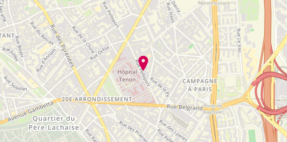 Plan de BELLAICHE Henri, 64 Rue Pelleport, 75020 Paris