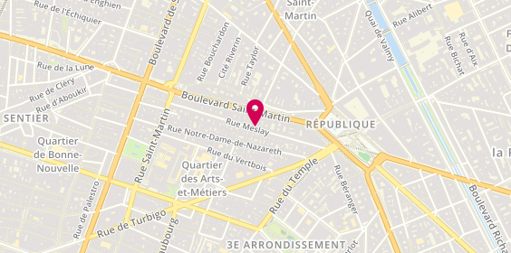 Plan de DJEBABRA Sarah, 28 Rue Meslay, 75003 Paris