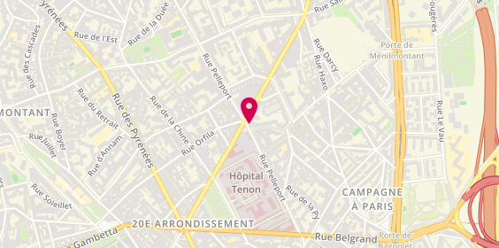 Plan de RAINSARD Patrick, 92 Rue Pelleport, 75020 Paris