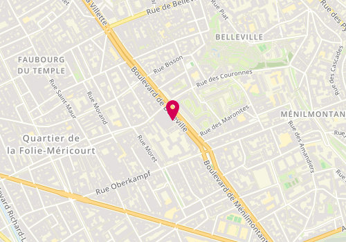 Plan de OOSTHOEK Justin, 25 Boulevard de Belleville, 75011 Paris