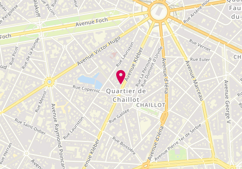 Plan de CHICHE Nicole, 48 Avenue Kleber, 75116 Paris