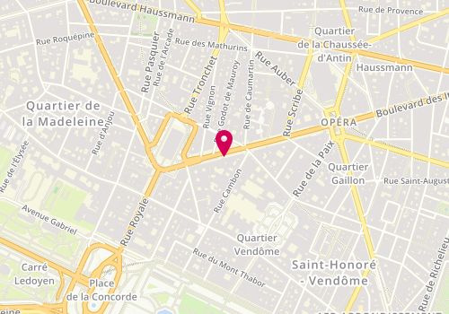 Plan de SEBAG Armelle, 7 Boulevard de la Madeleine, 75001 Paris