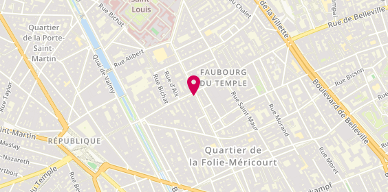 Plan de BERSAY SERVIES Laurence, 135 Avenue Parmentier, 75011 Paris