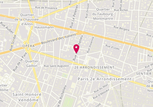 Plan de OUEDRAOGO Clarisse, 84 Rue Richelieu, 75002 Paris