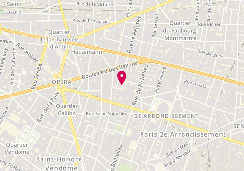 Plan de STEINBERG Philippe, 1 Rue Favart, 75002 Paris