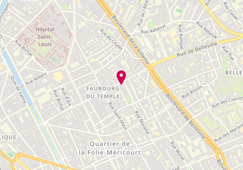 Plan de CHERIF Skander, 96 Rue Faubourg du Temple, 75011 Paris