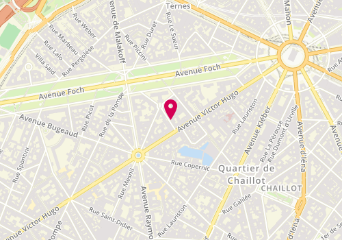 Plan de MALET Jacques, 2 Bis Rue Leroux, 75116 Paris