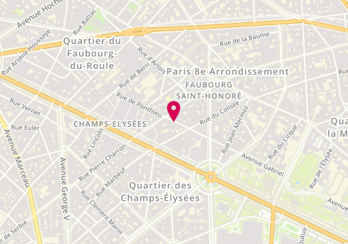 Plan de DISS PIERRE ALBAN, 35 Rue de Ponthieu, 75008 Paris