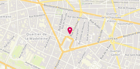 Plan de BELIEN Patrice, 3 Rue Tronchet, 75008 Paris